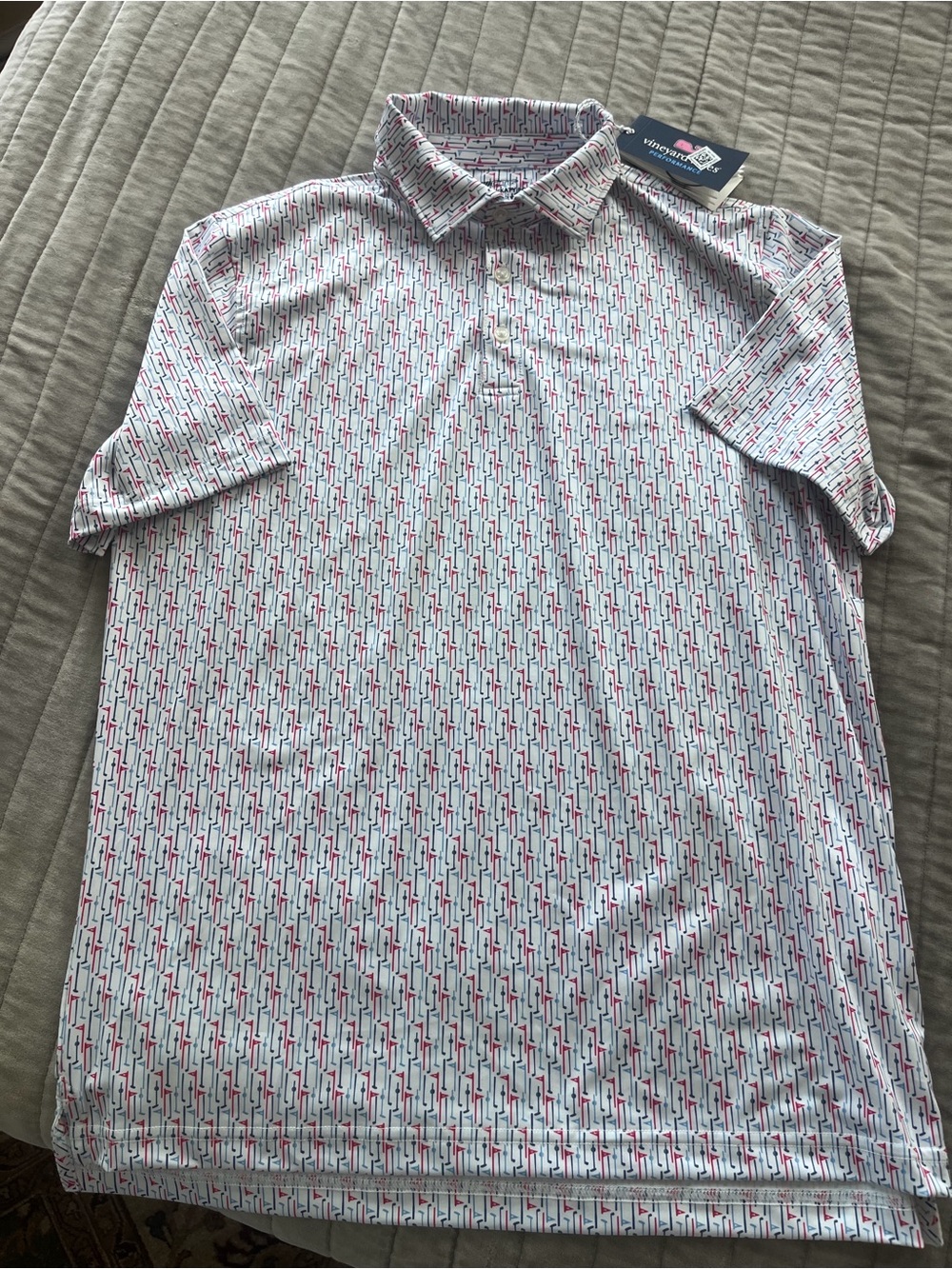 NWT Vineyard Vines Golf Pattern Polo